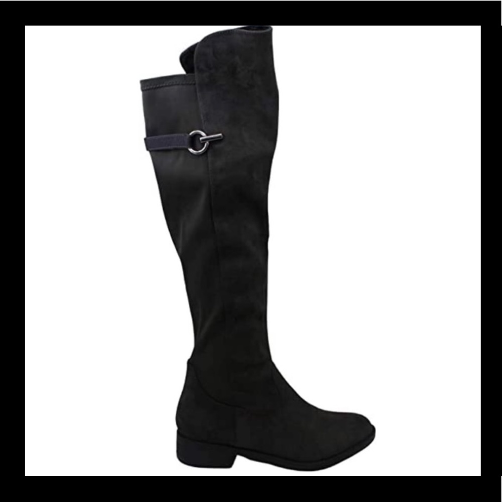 Suede Knee High Boots
